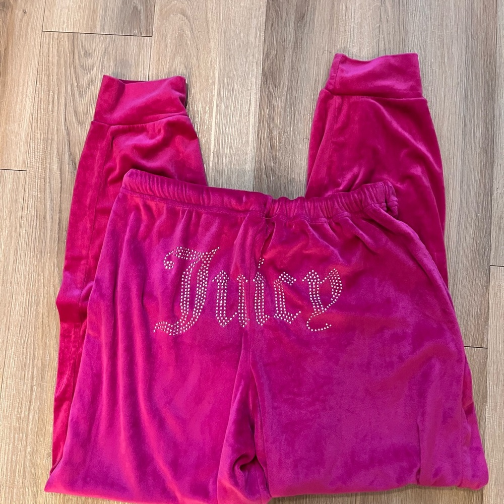 Juicy Couture Fuchsia Velour Pants